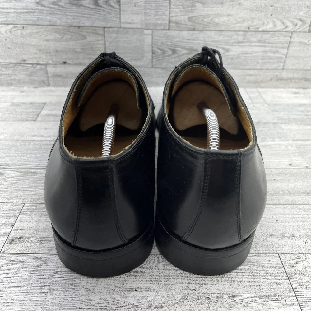 John W Nordstrom Black Leather Dress Shoes‎ Made In Italy Men Size 13M